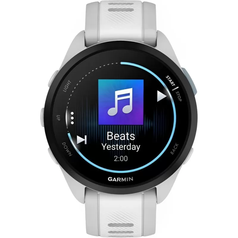 Reloj GPS Garmin Forerunner 165 AMOLED Music - Mist Gray/Whitestone (010-02863-31)