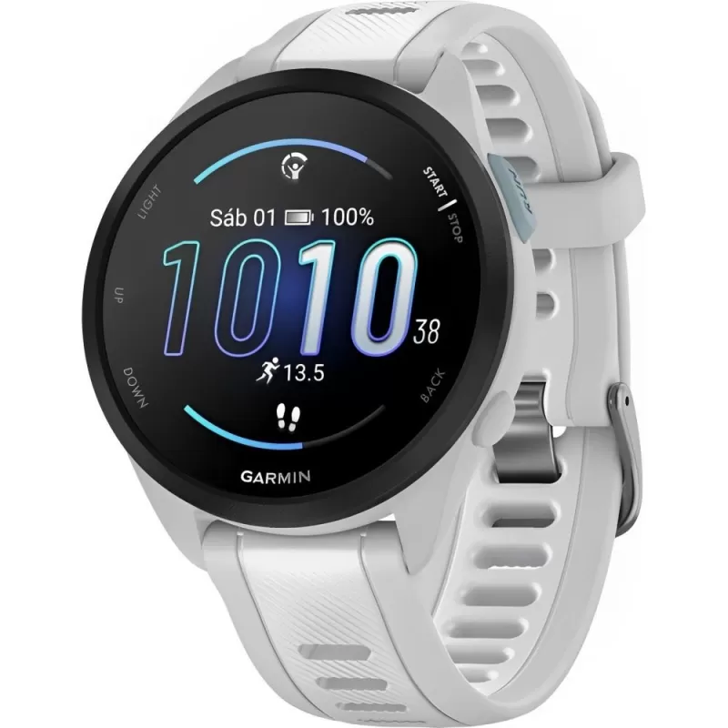 Reloj GPS Garmin Forerunner 165 AMOLED - Mist Gray/Whitestone (010-02863-AB)