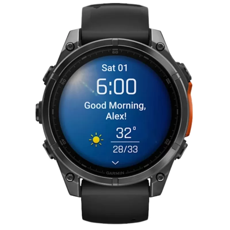 Reloj GPS Garmin Fēnix 8 47mm AMOLED - Slate Gray/Black (010-02904-00)