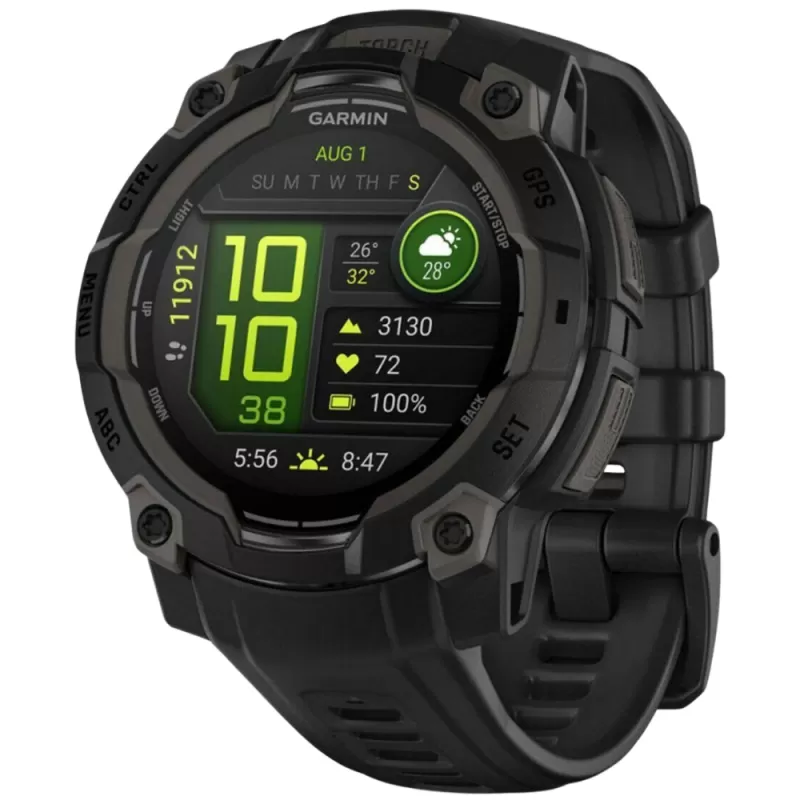 Reloj GPS Garmin Instinct 3 45mm AMOLED - Black (010-02936-00)