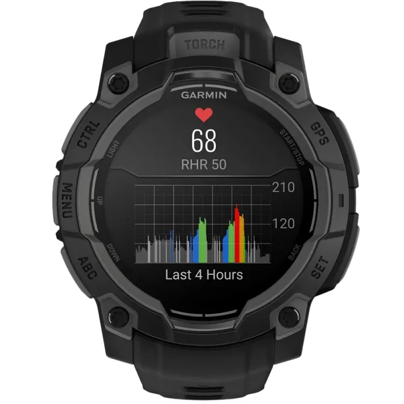 Reloj GPS Garmin Instinct 3 45mm AMOLED - Black (010-02936-00)