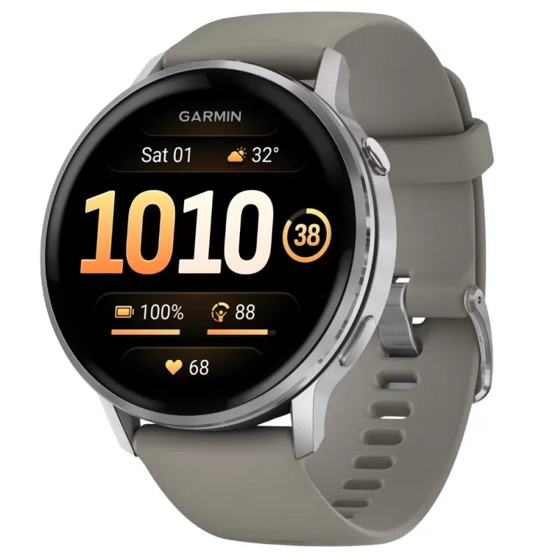 Reloj GPS Garmin Venu 4 45mm - Silver/Gray (010-03014-01)