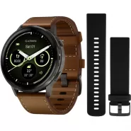 Reloj GPS Garmin Venu 4 45mm Silver/Brown + Silico...