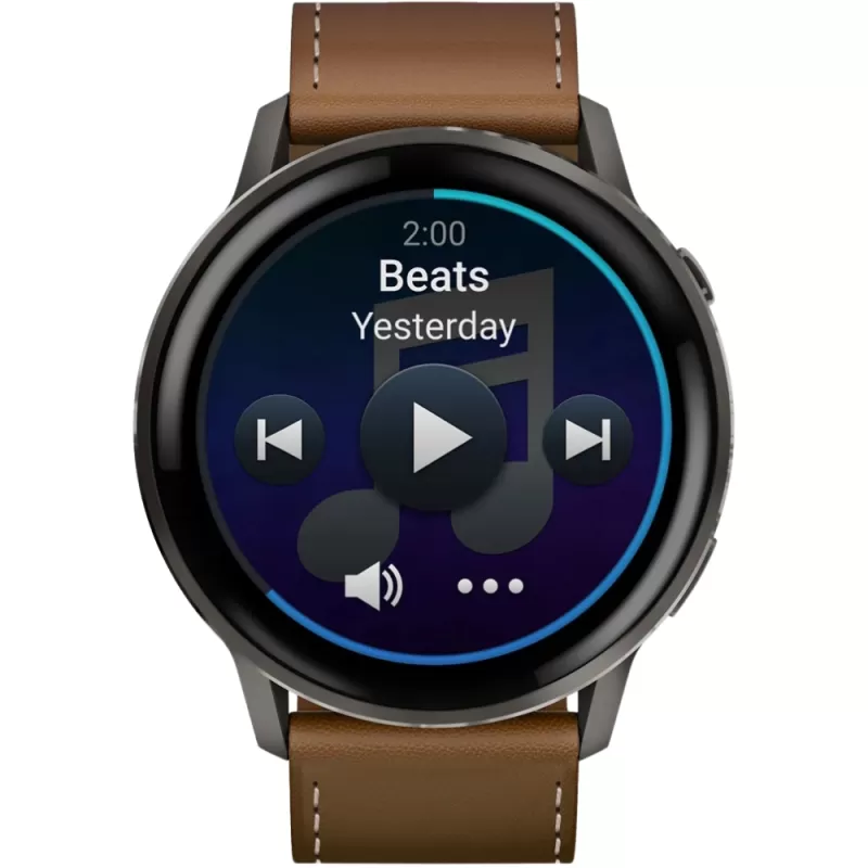 Reloj GPS Garmin Venu 4 45mm Silver/Brown + Silicone Band Black (010-03014-03)