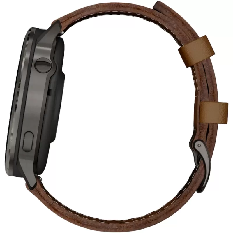 Reloj GPS Garmin Venu 4 45mm Silver/Brown + Silicone Band Black (010-03014-03)