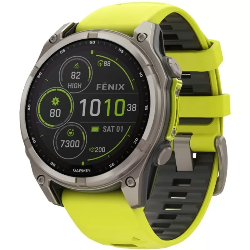 Reloj GPS Garmin Fenix 8 47mm Solar Sapphire - Tit...