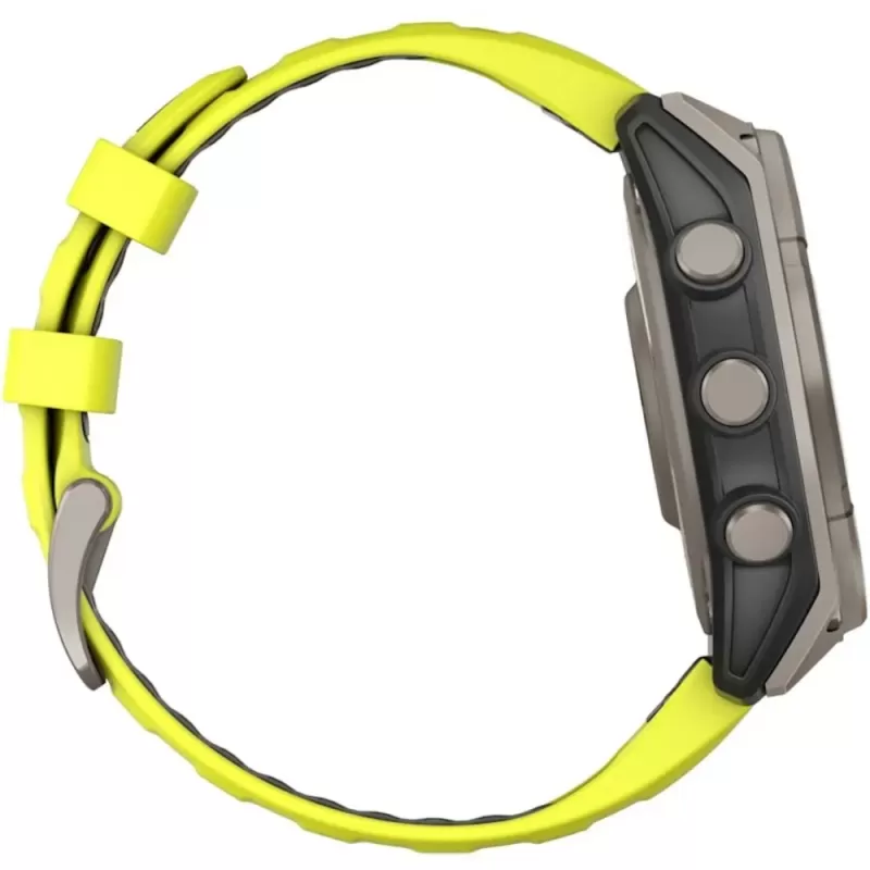 Reloj GPS Garmin Fenix 8 47mm Solar Sapphire - Titanium/Graphite Yellow (010-02906-20)