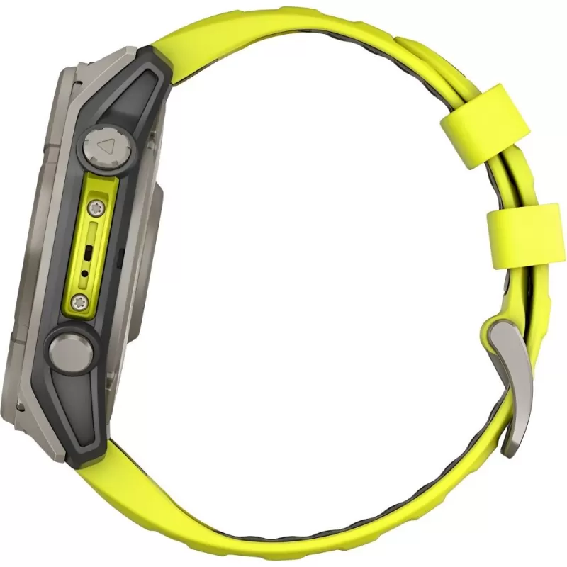 Reloj GPS Garmin Fenix 8 51mm Solar Sapphire - Titanium/Graphite Yellow (010-02907-20)