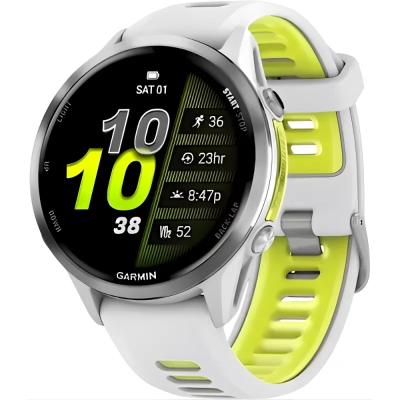 Reloj GPS Garmin Forerunner 970 - Titanium Whitest...