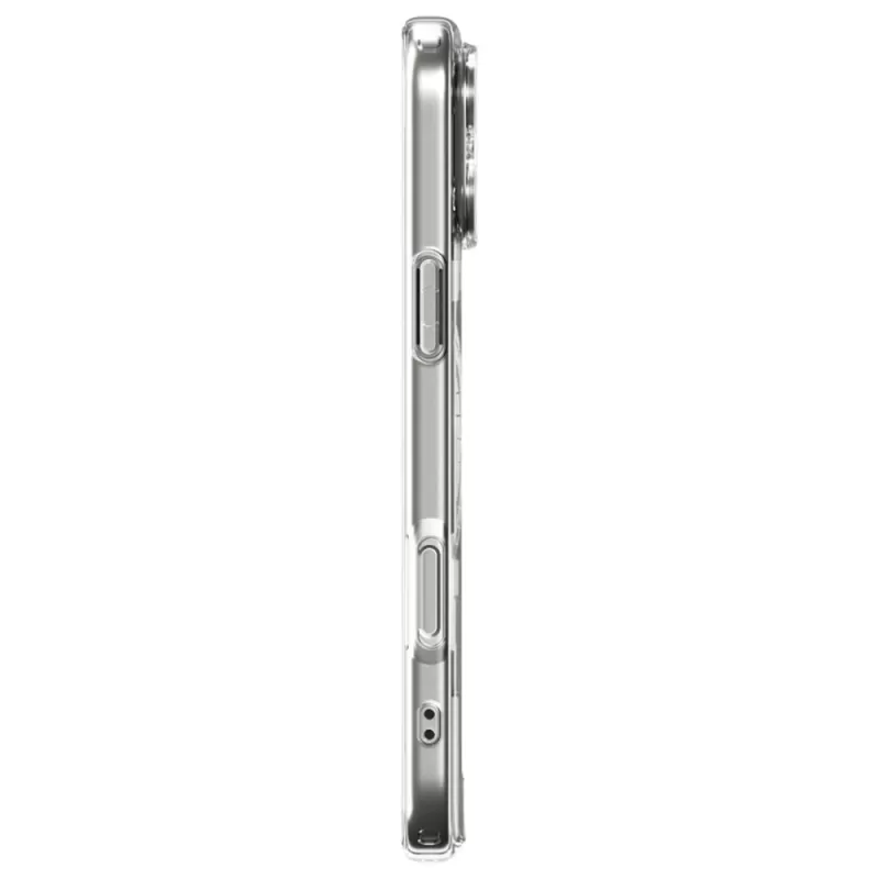 Capa Spigen iPhone 17 Pro Max Crystal Hybrid MagFit ACS09600 - Clear Graphite