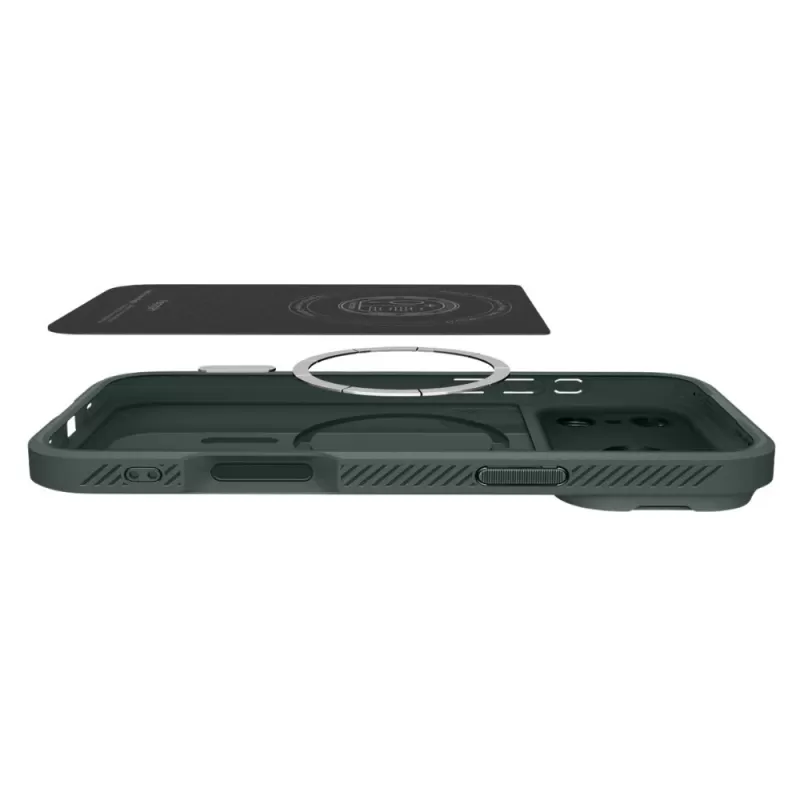 Capa Spigen iPhone 17/18 Pro ACS09954 Optik Armor - Abyss Green