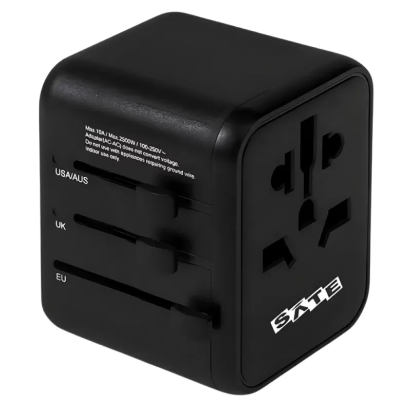Adaptador de Viaje Universal Sate AD-0002 USB-A/US...