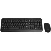 Teclado + Mouse Wireless Sate AK-725G - Black (Por...