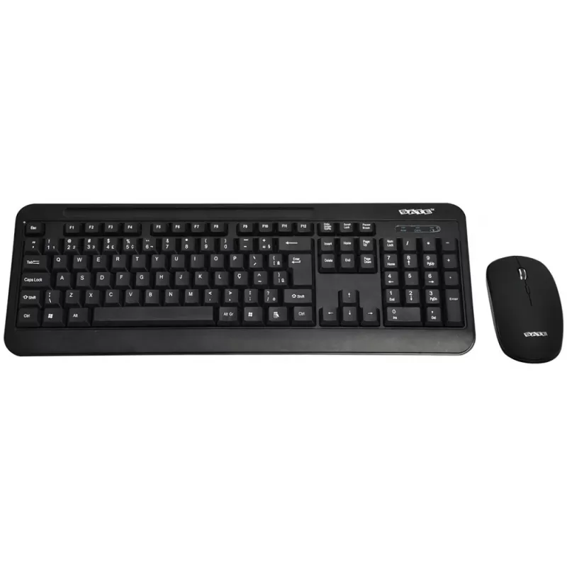 Teclado + Mouse Wireless Sate AK-725G - Black (Por...