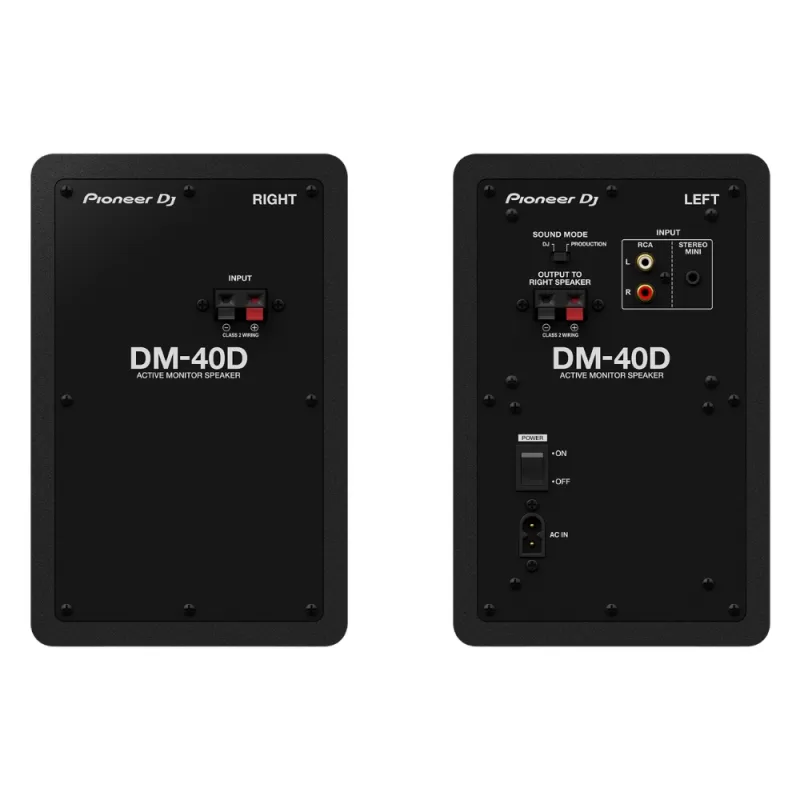 Parlante Monitor Bidireccional Pioneer DM-40D-BT 4" Bluetooth - Black