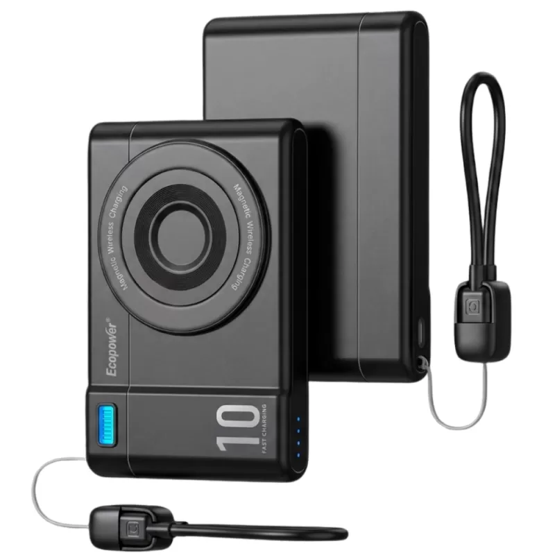 Cargador Portátil Wireless Ecopower EP-C531 12.000mAh - Black