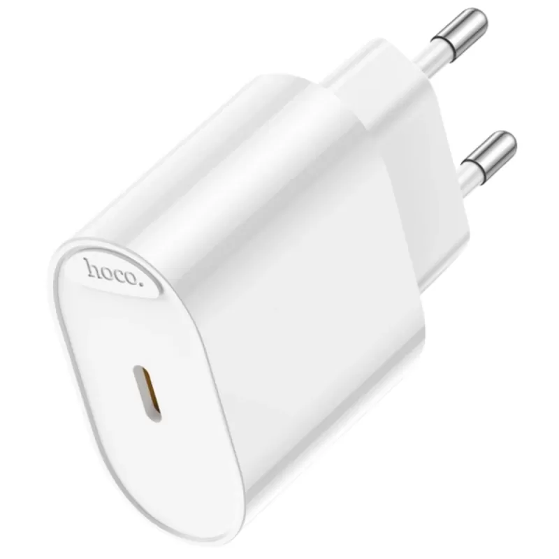Cargador Fuente Hoco Single Port USB-C C109A 20W - White