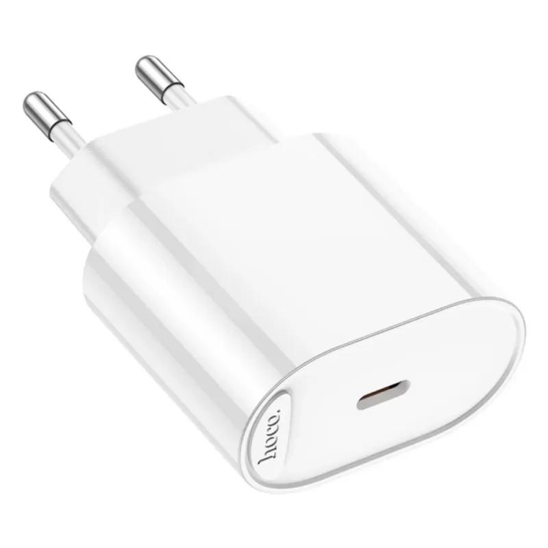Cargador Fuente Hoco Single Port USB-C C109A 20W - White
