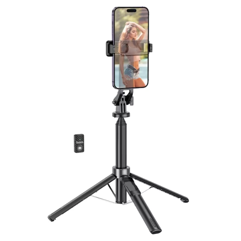 Bastón de Selfie Hoco K21 2 en 1 - Black