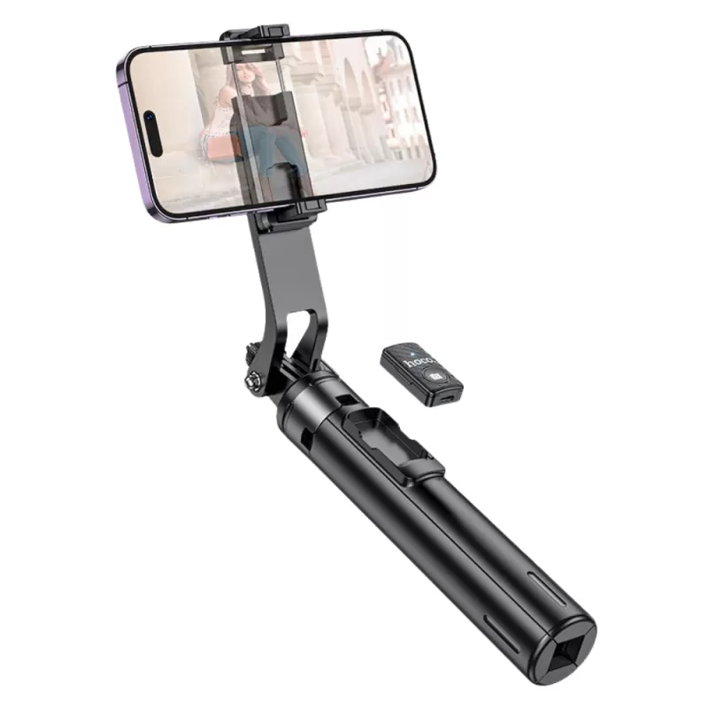 Bastón de Selfie Hoco K21 2 en 1 - Black