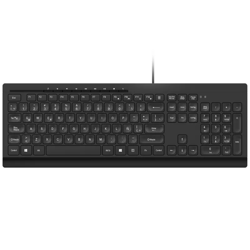 Teclado Klip Xtreme Compass KKM-252S USB - Black (...