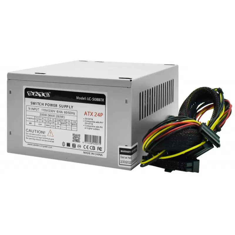 Fuente de alimentación Sate LC-508BTX 200W ATX