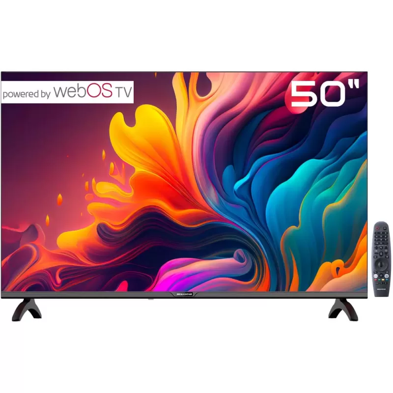 Smart TV LED MegaStar 50" LED50SM 4k Ultra HD...