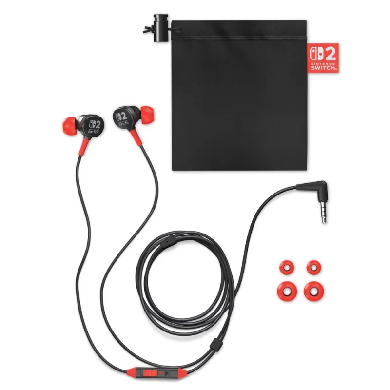 Auricular PowerA para Nintendo Switch 2 - Black/Red (NSHS0531-01)