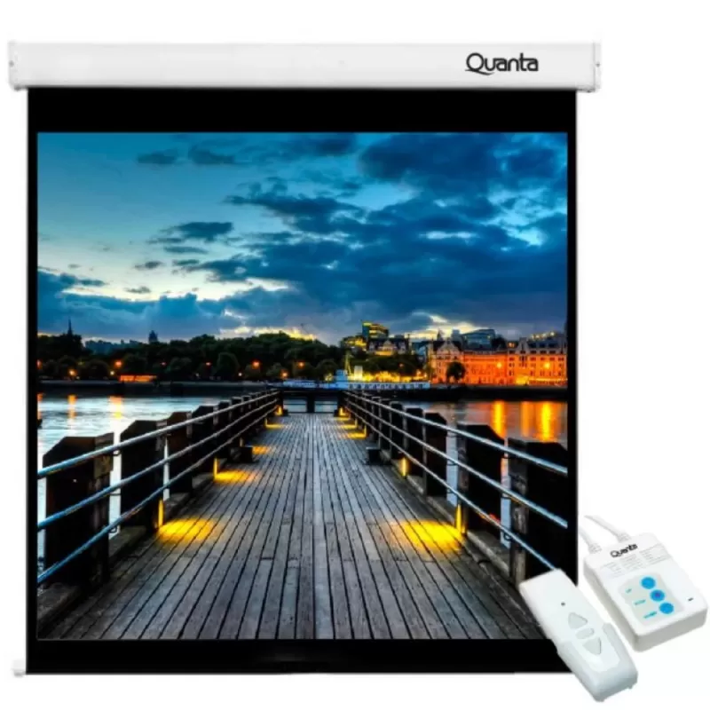Pantalla de Proyección Eléctrica Quanta QTTLE100...