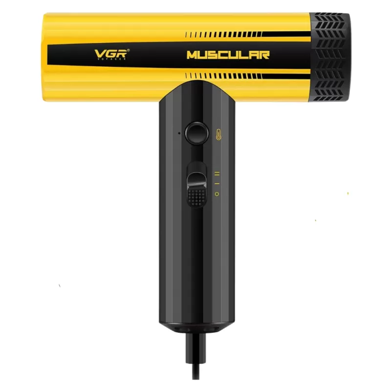 Secador de Cabello Voyager Muscular V-285HD 1500W 220V - Black/Yellow