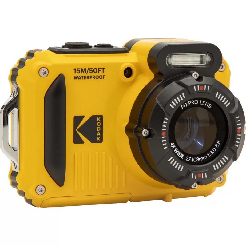 Cámera Digital Kodak Pixpro WPZ2 Yellow + 2 Baterías/microSD 16GB