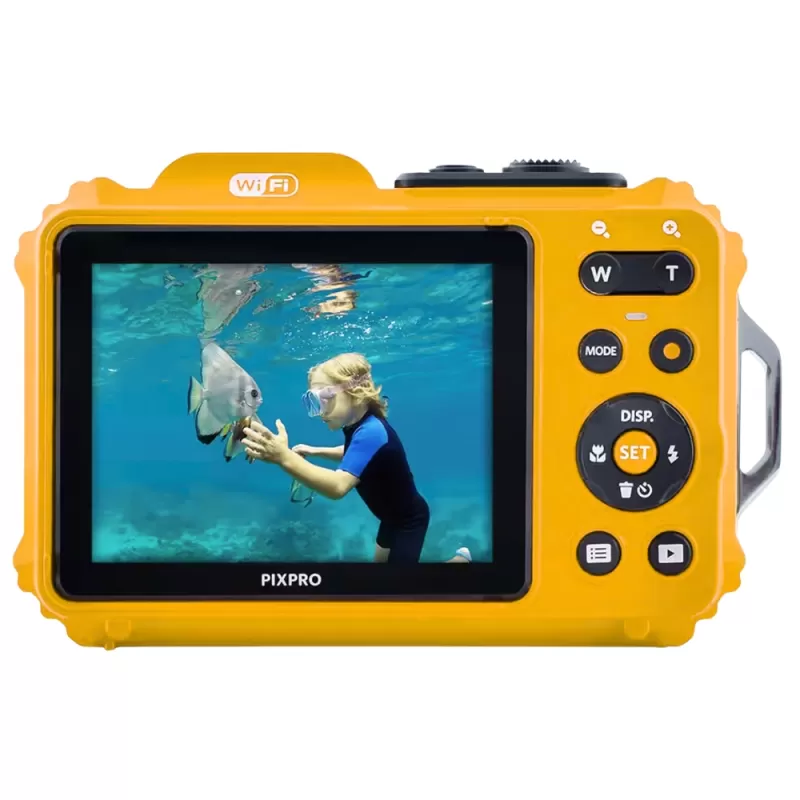 Cámera Digital Kodak Pixpro WPZ2 Yellow + 2 Baterías/microSD 16GB