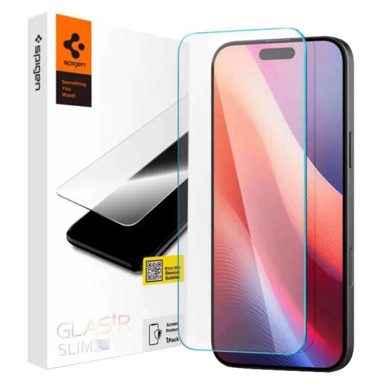Pelicula Spigen iPhone 17 Pro AGL07937 Glas.tR Sli...