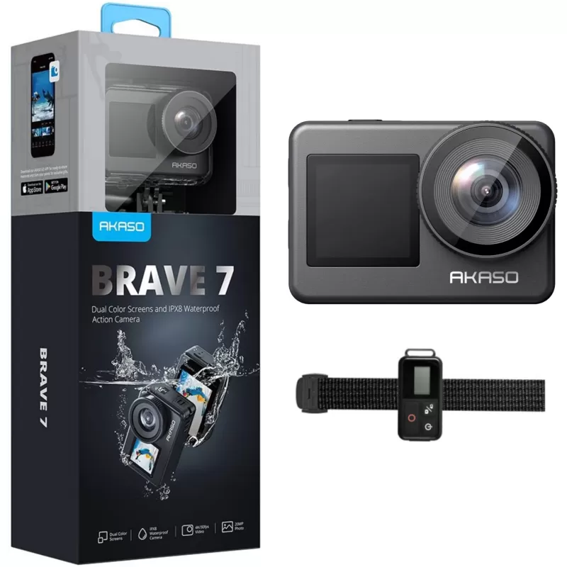 Cámara de Acción Akaso Brave 7 20MP 4K Wi-Fi - G...