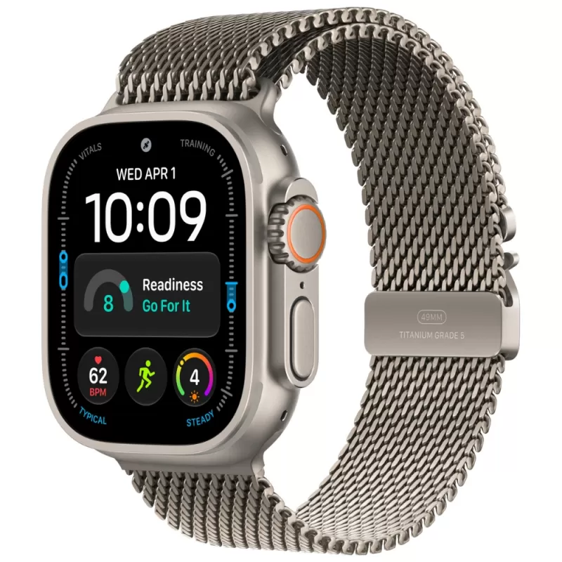 Apple Watch Ultra 4 MJA94BE/A 49mm (GPS+Cellular) - Natural Titanium/Milanese Loop