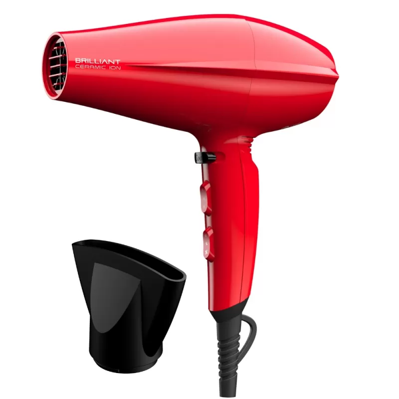 Secador de Cabello Gama Brilliant Ceramic Ion 1900W 110V - Red