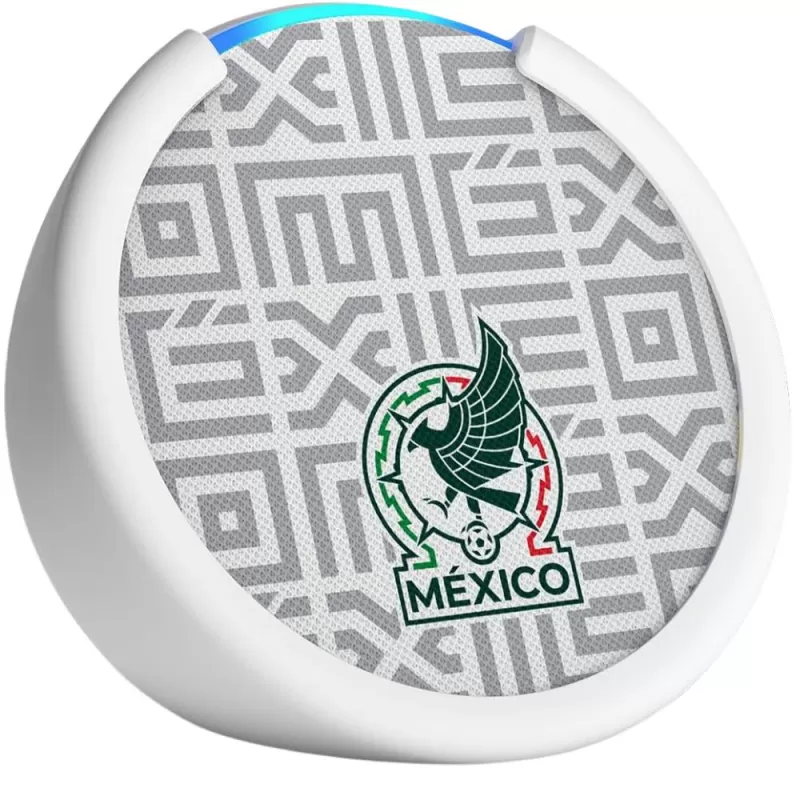 Speaker Amazon Echo Pop Selección Nacional de México (Soccer Edition) With Alexa - White