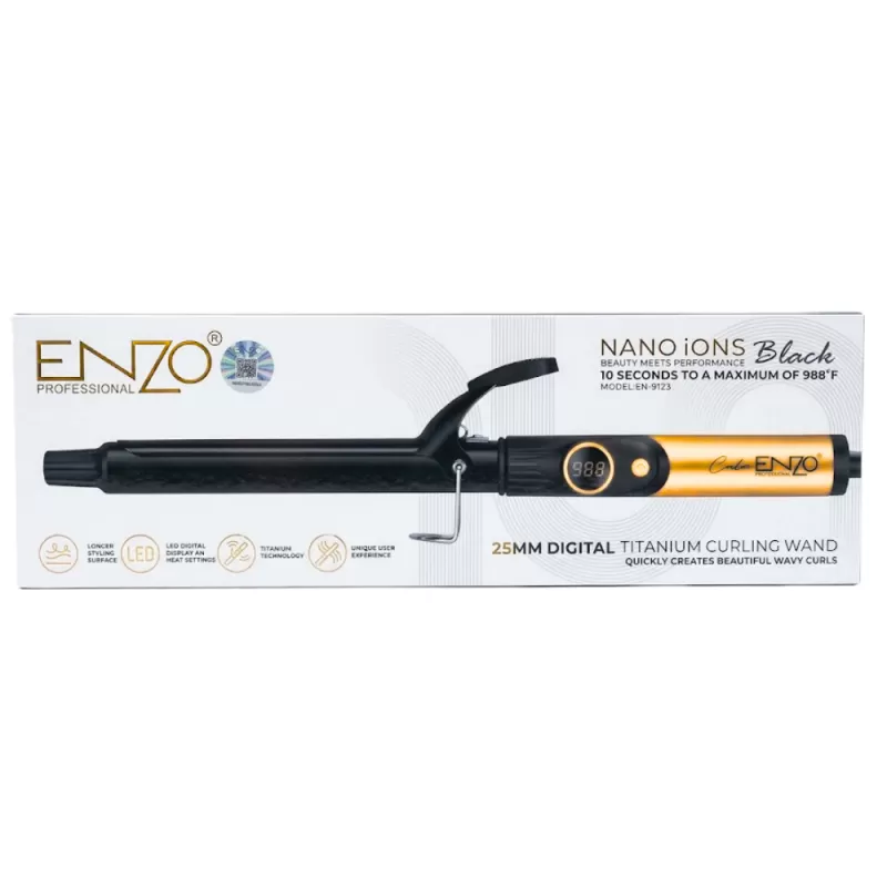 Ondulador Enzo Nano Ions En-9123 25mm 530°C 2V - Black