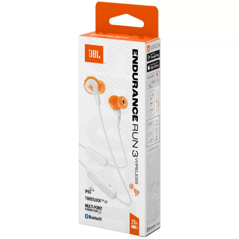 Auricular JBL Endurance Run 3 Wireless - White
