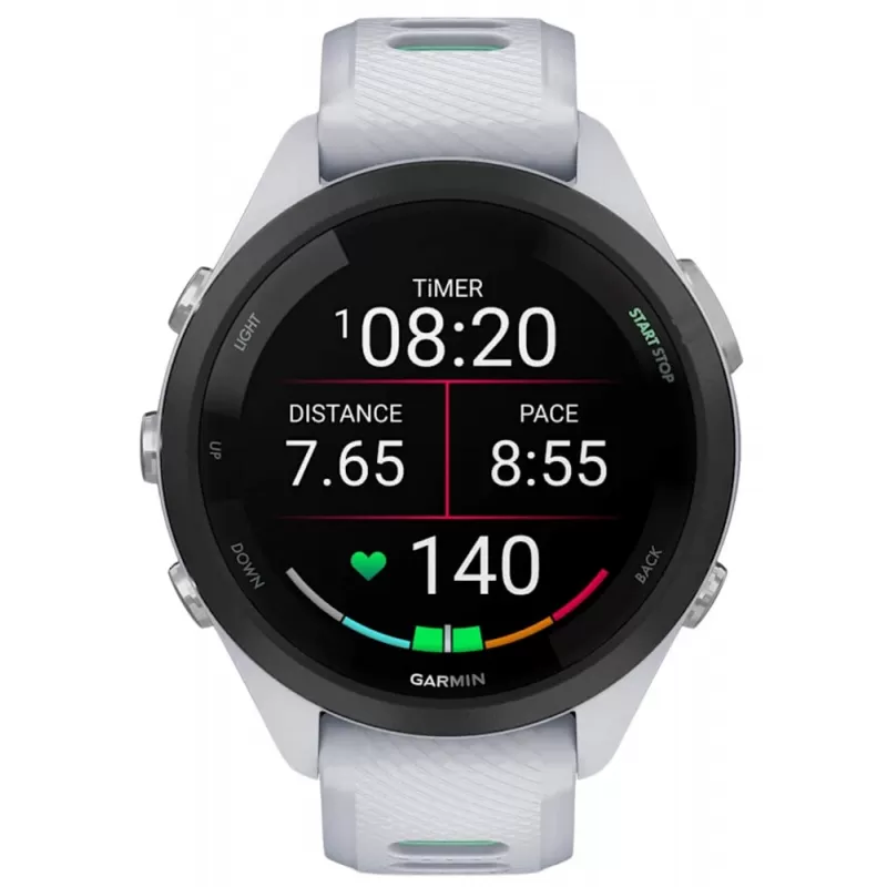 Reloj GPS Garmin Forerunner 265S AMOLED - Whitestone/Neo Tropic (010-02810-04)