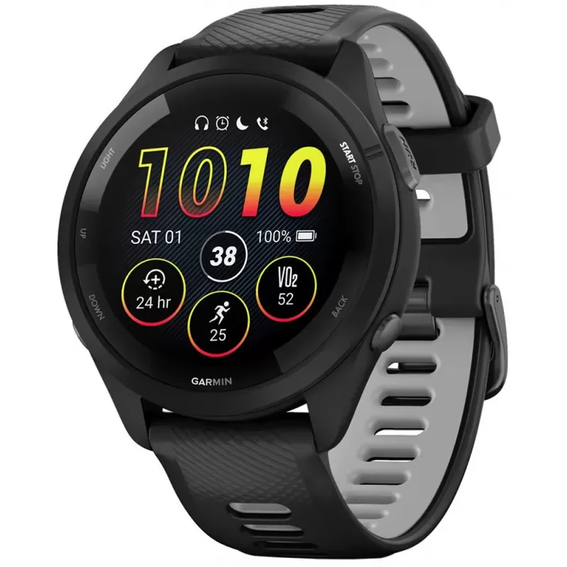 Reloj GPS Garmin Forerunner 265 AMOLED - Black/Gre...