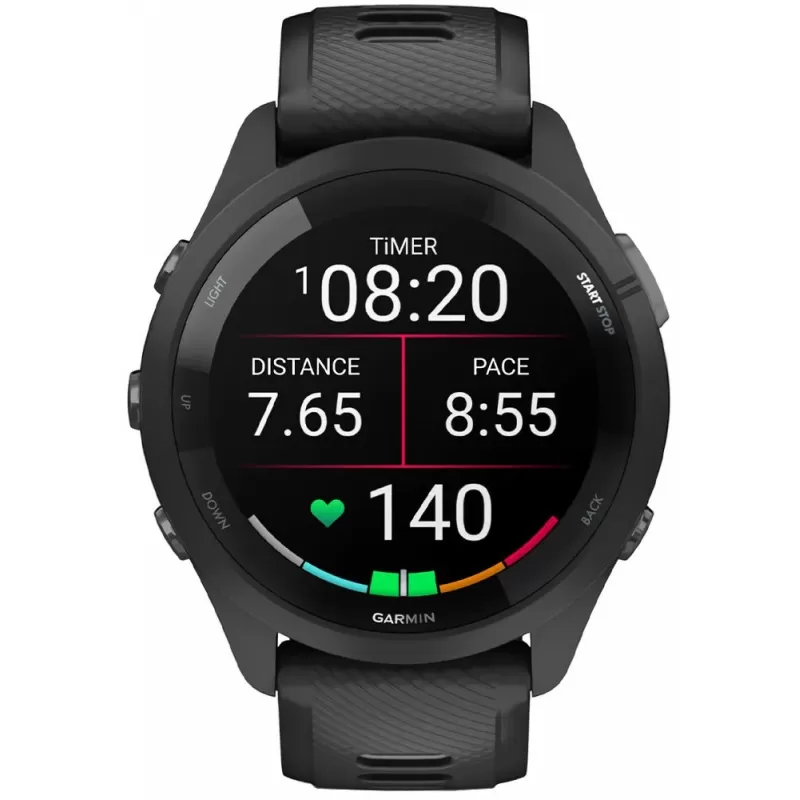 Reloj GPS Garmin Forerunner 265 AMOLED - Black/Grey (010-02810-00)