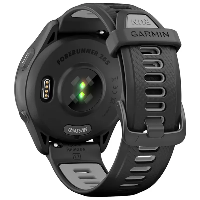 Reloj GPS Garmin Forerunner 265 AMOLED - Black/Grey (010-02810-00)