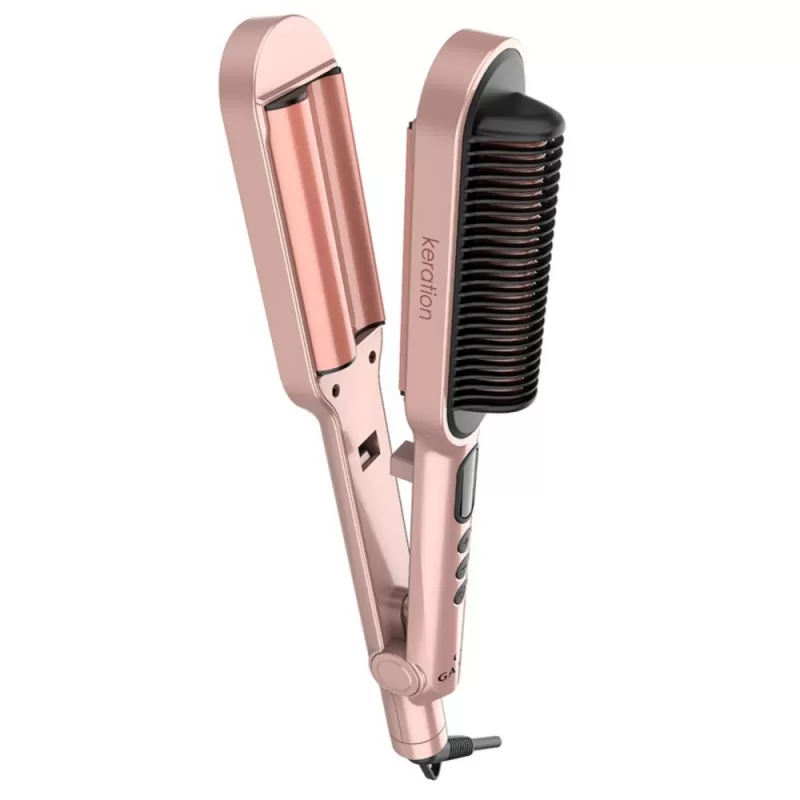 Alisador/Ondulador Gama Waver & Brush Keration...