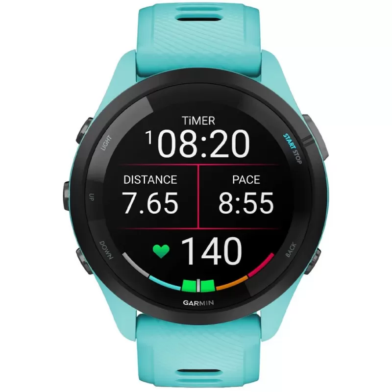 Reloj GPS Garmin Forerunner 265 - Turquoise/Black (010-02810-02)