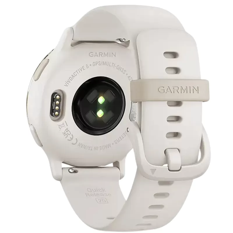 Reloj GPS Garmin Vívoactive 5 - Aluminum/Ivory Gold (010-02862-11)