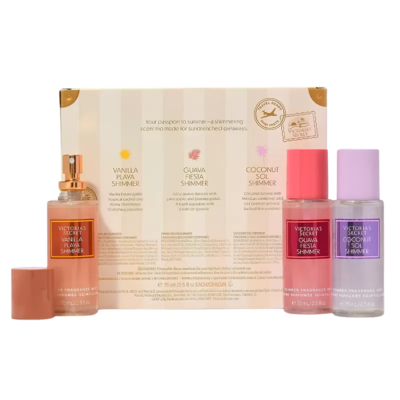Kit Victoria's Secret Body Splash Getaway Shimmer - 75mL (3 unidades)