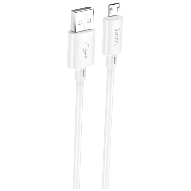 Cargador Hoco Single Port USB-A C109A 10.5W - White + Cable microUSB