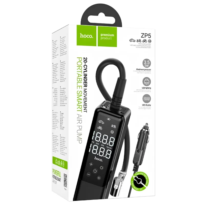 Compresor de Aire Eléctrico Hoco ZP5 3.5bar - Black