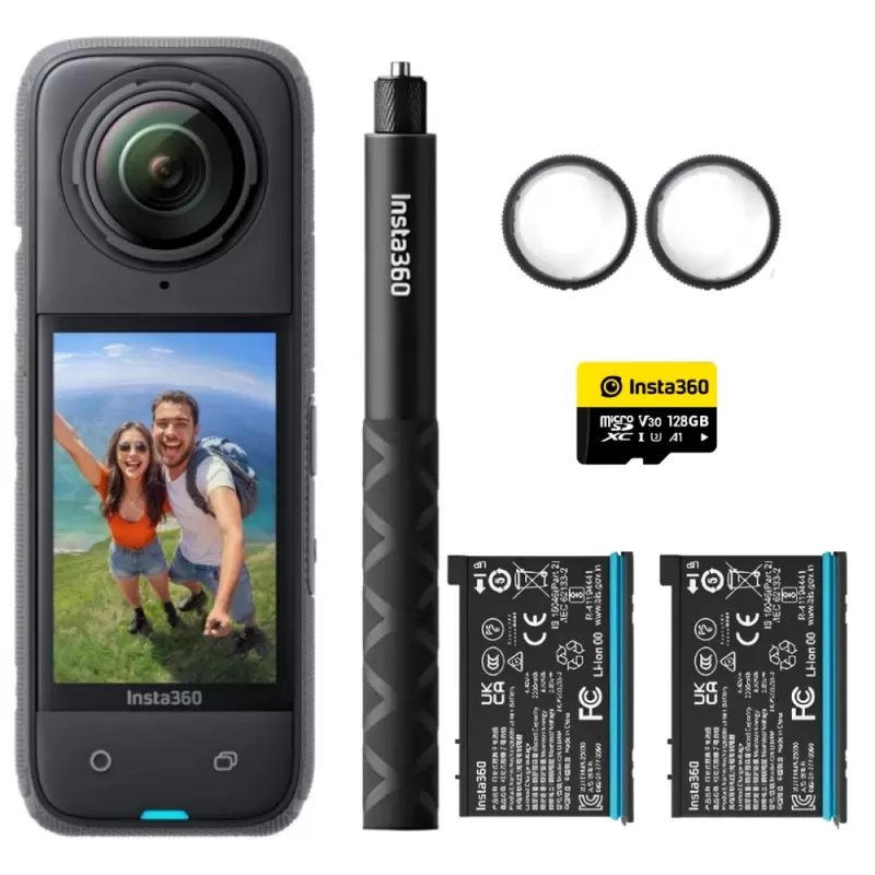 Cámara de Acción Insta360 X4 Adventure Bundle 8K...